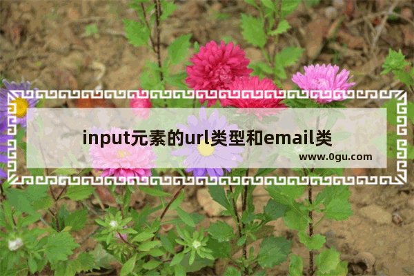 input元素的url类型和email类型简介