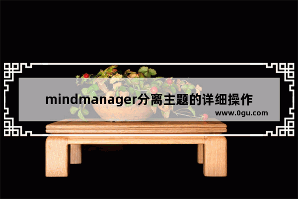 mindmanager分离主题的详细操作教程