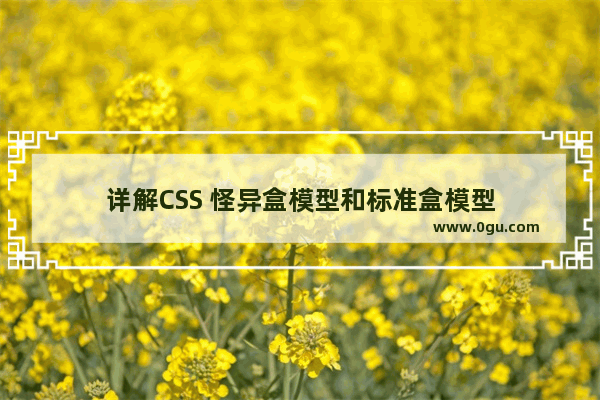 详解CSS 怪异盒模型和标准盒模型