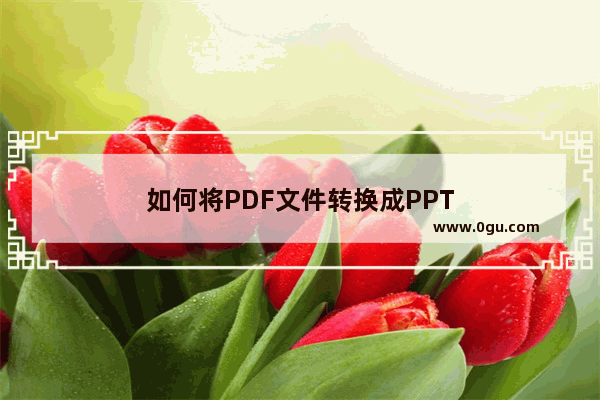 如何将PDF文件转换成PPT