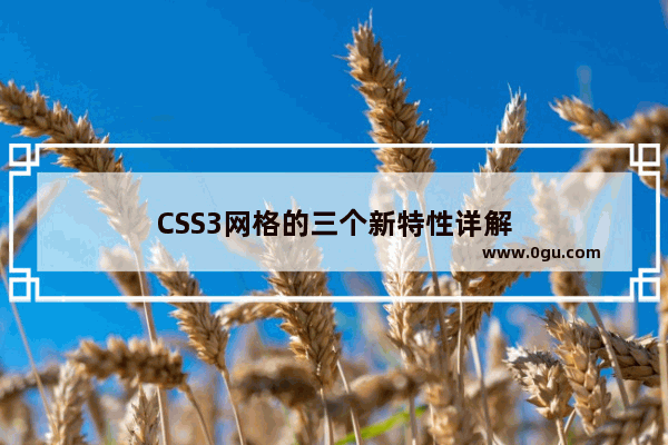 CSS3网格的三个新特性详解