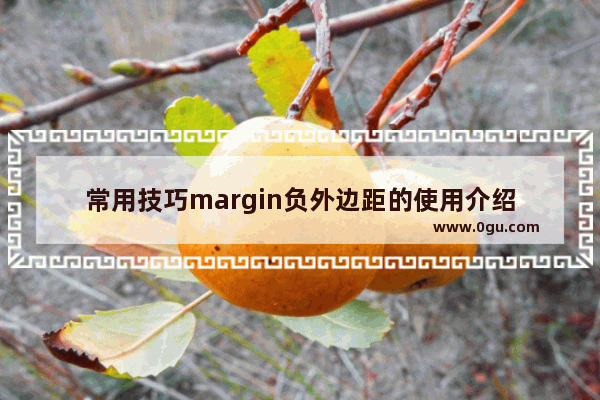 常用技巧margin负外边距的使用介绍