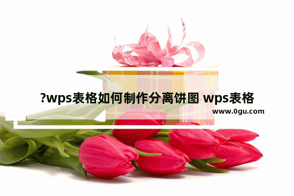 ?wps表格如何制作分离饼图 wps表格设置分离饼图的方法
