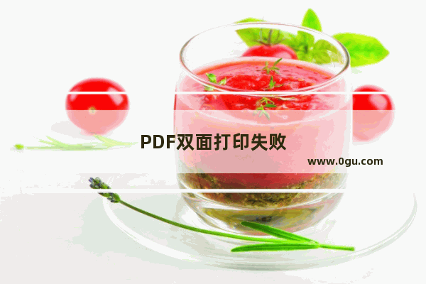 PDF双面打印失败