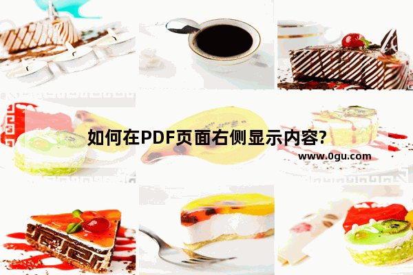 如何在PDF页面右侧显示内容?