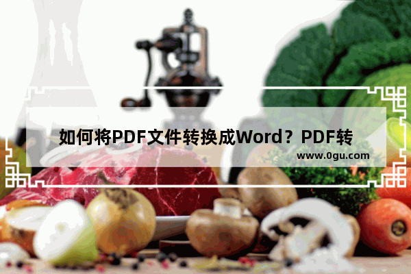 如何将PDF文件转换成Word？PDF转换成Word文档教程