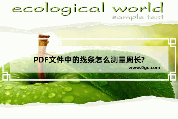 PDF文件中的线条怎么测量周长?