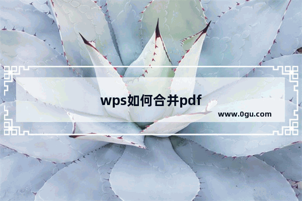 wps如何合并pdf