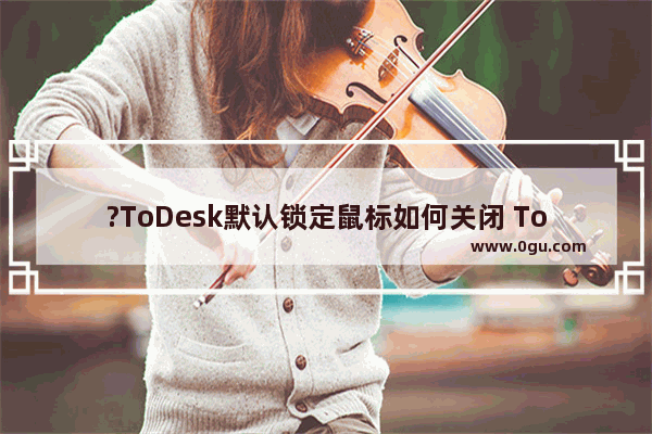 ?ToDesk默认锁定鼠标如何关闭 ToDesk关闭默认锁定鼠标的方法教程