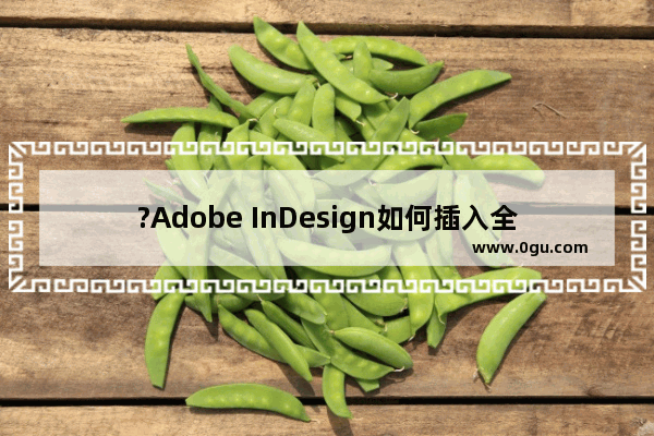 ?Adobe InDesign如何插入全角空格 InDesign插入全角空格的教程