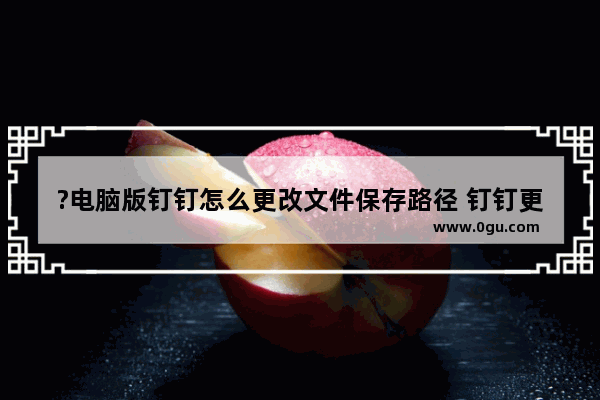 ?电脑版钉钉怎么更改文件保存路径 钉钉更改文件保存目录的方法