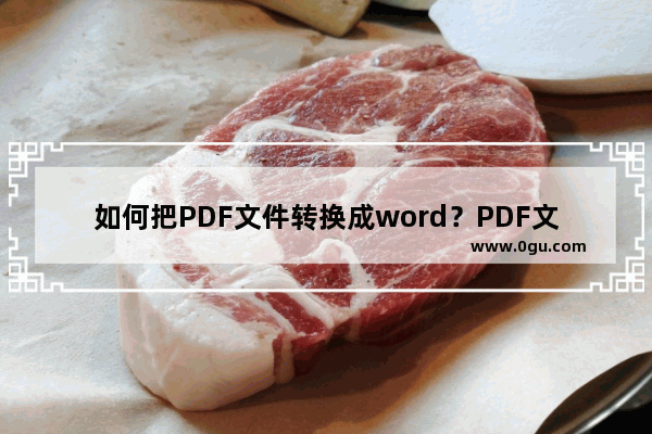 如何把PDF文件转换成word？PDF文件转换成word的方法