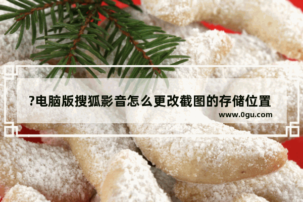 ?电脑版搜狐影音怎么更改截图的存储位置 ?搜狐影音调整截图的保存路径的方法