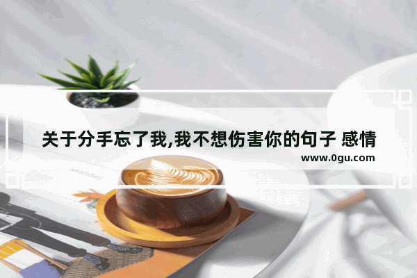 关于分手忘了我,我不想伤害你的句子 感情受伤容易忘事的句子