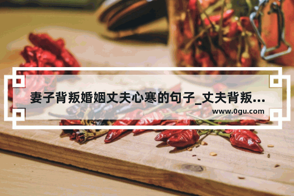 妻子背叛婚姻丈夫心寒的句子_丈夫背叛离婚的伤感句子