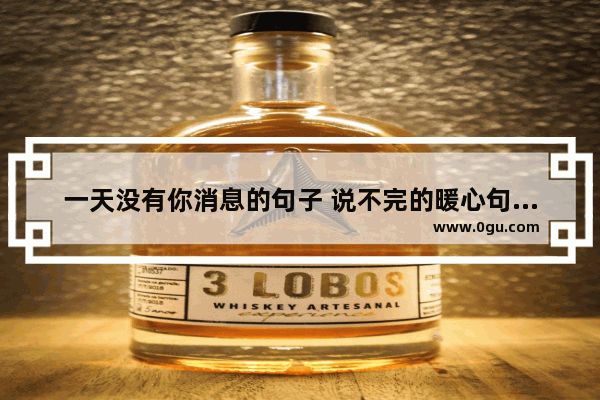 一天没有你消息的句子 说不完的暖心句子图片