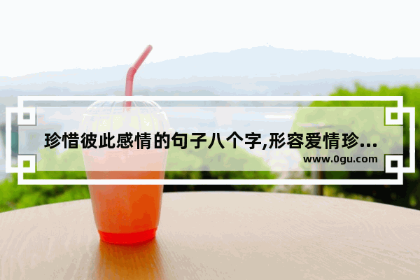 珍惜彼此感情的句子八个字,形容爱情珍贵的句子是