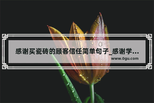 感谢买瓷砖的顾客信任简单句子_感谢学员的支持与信任的话语