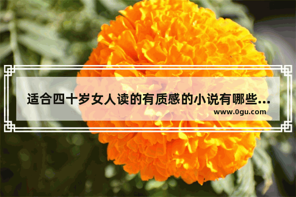 适合四十岁女人读的有质感的小说有哪些 适合四十女人生日句子