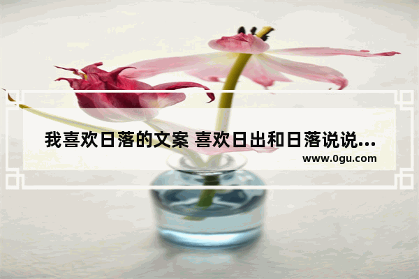 我喜欢日落的文案 喜欢日出和日落说说句子