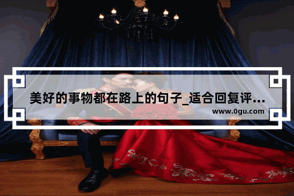 美好的事物都在路上的句子_适合回复评论的优美句子