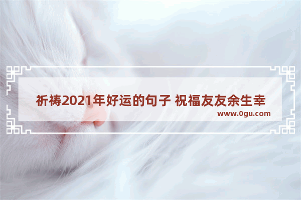祈祷2021年好运的句子 祝福友友余生幸福的句子