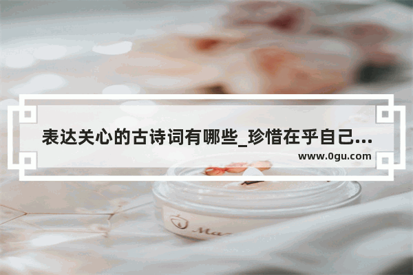 表达关心的古诗词有哪些_珍惜在乎自己的人的诗句