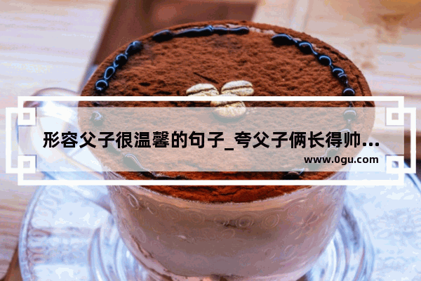 形容父子很温馨的句子_夸父子俩长得帅的句子