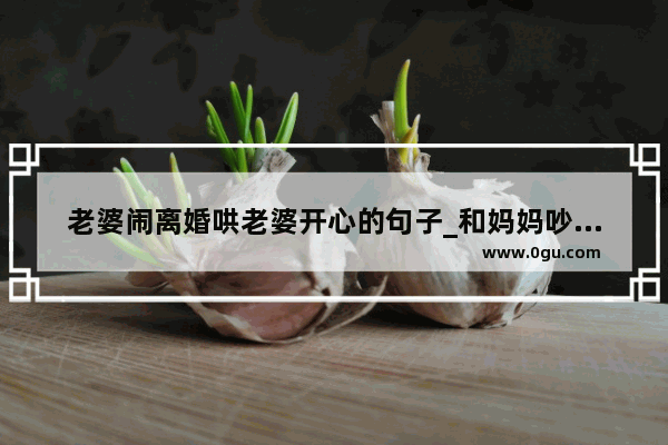 老婆闹离婚哄老婆开心的句子_和妈妈吵架心情压抑难受的句子