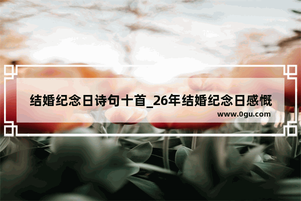 结婚纪念日诗句十首_26年结婚纪念日感慨简短句子