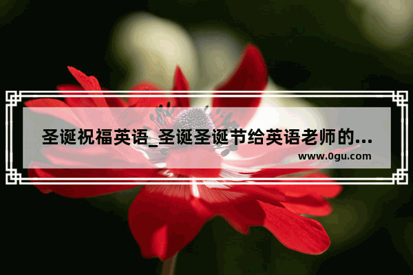 圣诞祝福英语_圣诞圣诞节给英语老师的祝福语。要英文的