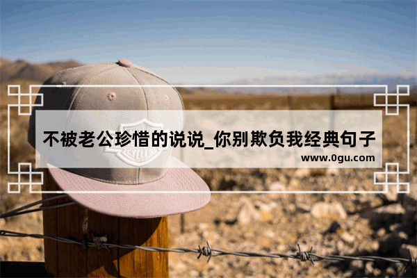 不被老公珍惜的说说_你别欺负我经典句子
