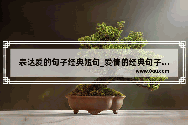 表达爱的句子经典短句_爱情的经典句子文案