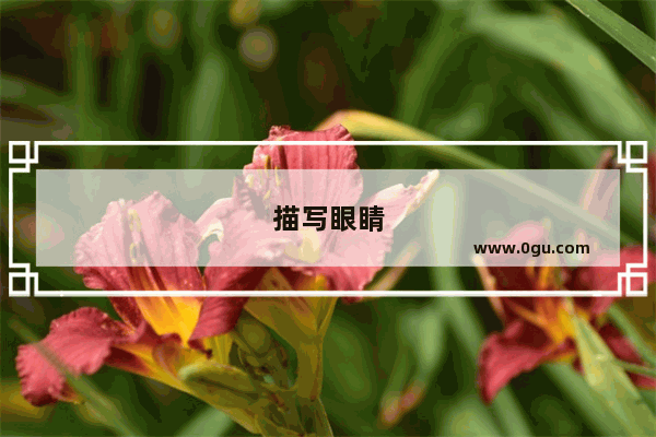 描写眼睛👀的优美句子 眼瞳唯美句子