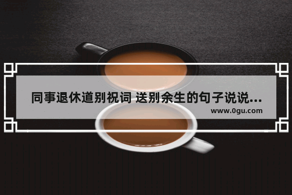 同事退休道别祝词 送别余生的句子说说心情