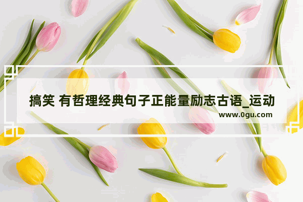 搞笑 有哲理经典句子正能量励志古语_运动会口号搞笑霸气押韵