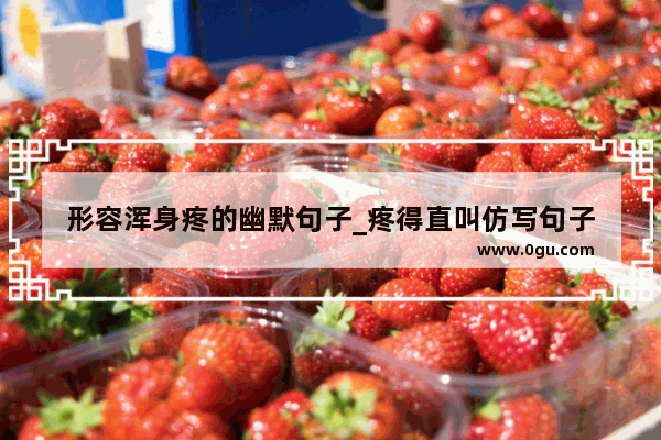 形容浑身疼的幽默句子_疼得直叫仿写句子