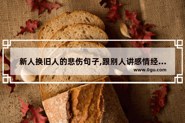 新人换旧人的悲伤句子,跟别人讲感情经历的句子