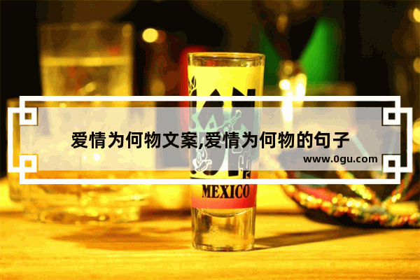 爱情为何物文案,爱情为何物的句子