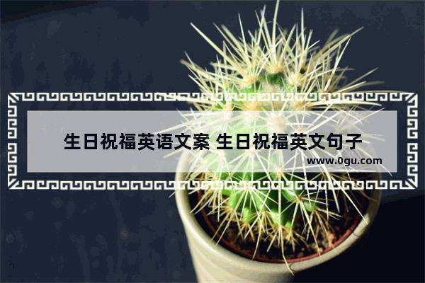 生日祝福英语文案 生日祝福英文句子