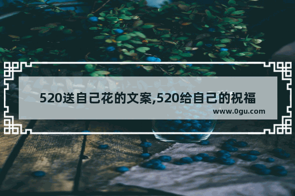 520送自己花的文案,520给自己的祝福的句子