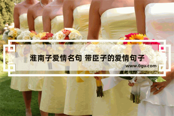 淮南子爱情名句 带臣子的爱情句子