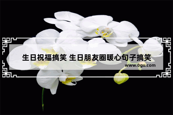 生日祝福搞笑 生日朋友圈暖心句子搞笑