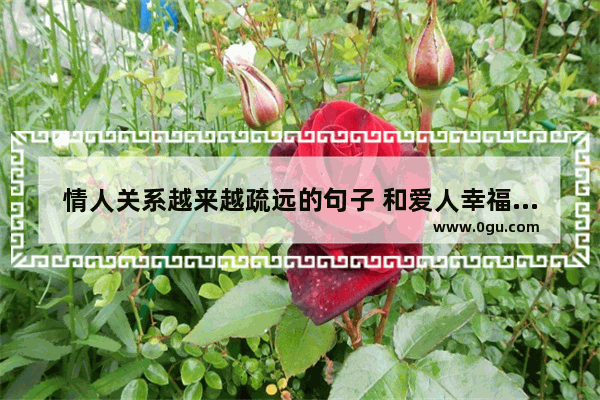 情人关系越来越疏远的句子 和爱人幸福生活的句子