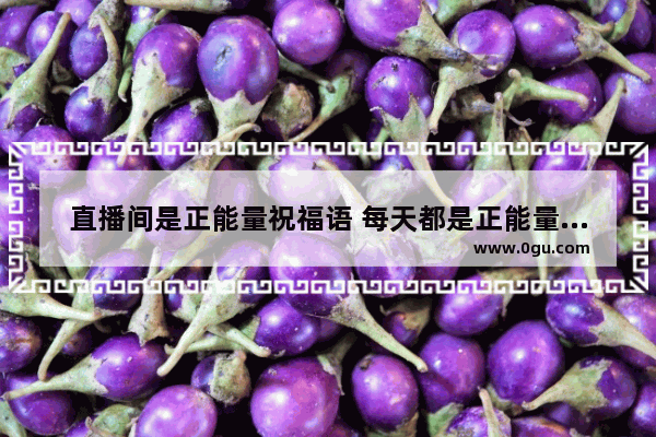 直播间是正能量祝福语 每天都是正能量祝福的句子