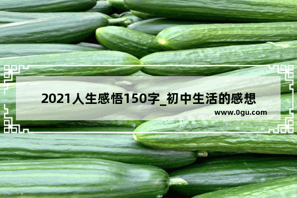 2021人生感悟150字_初中生活的感想150字