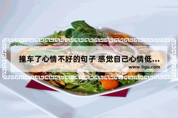 撞车了心情不好的句子 感觉自己心情低落的句子