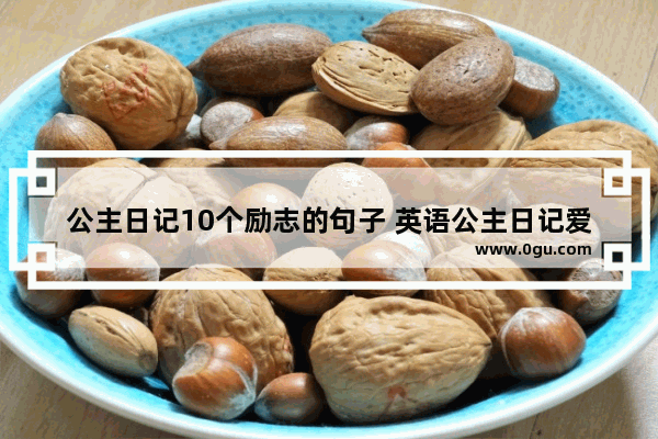 公主日记10个励志的句子 英语公主日记爱情句子