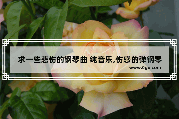 求一些悲伤的钢琴曲 纯音乐,伤感的弹钢琴的句子