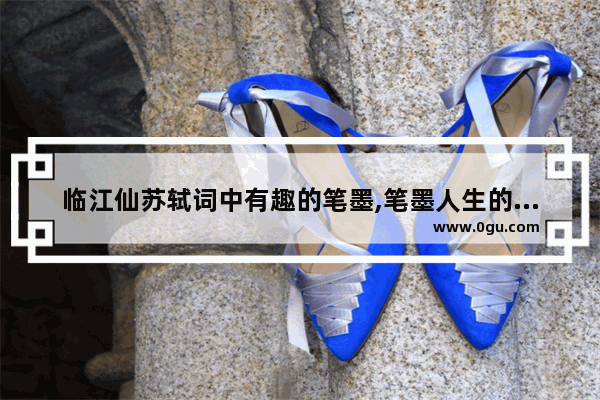 临江仙苏轼词中有趣的笔墨,笔墨人生的句子说说心情